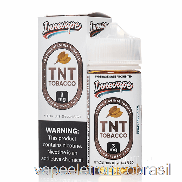 Vape Recarregável Tnt Tabaco - Innevape E-líquidos - 100ml 6mg